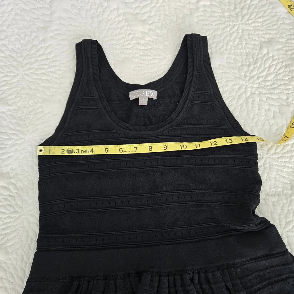 J.Crew Open-Knit Mini Dress‎ Black. Size S CD360